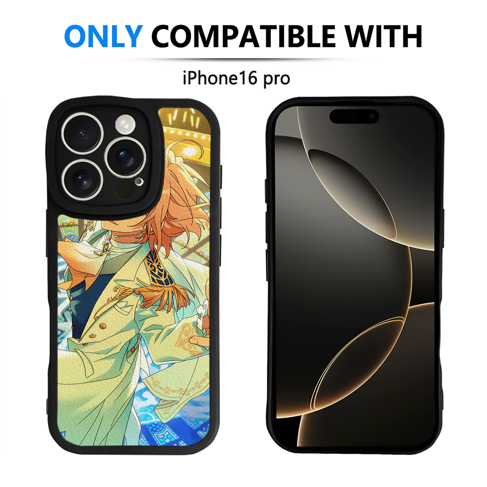 （画像用） あんさんぶるスターズ! Ensemble Stars 【iPhone 16シリーズ対応】シリコンスマホケース（レザー調） 材質：シリコン